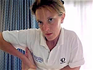 The bag lady, Emma O'Reilly, who transported performance-enhancing drugs for Armstrong's team.