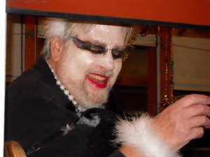 This Phunny Phellow is already on the streetcar getting his drink on.