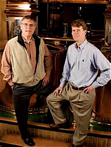 On the left is Chairman Emeritus Bill Samuels Jr., and right is his son, Chief Operating Officer Rob Samuels.