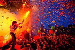 Prepare for the confetti onslaught, megaphones and all manner of strangeness with the Flaming Lips.