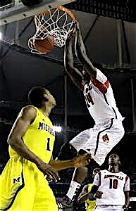 Montrezl Harrell played some key minutes for Louisville in their title run.