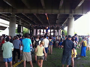 Life under the overpass.