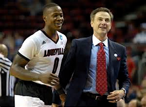 Terry Rozier's 25 points made Coach Pitino smile as Louisville defeated UNI 66-53.
