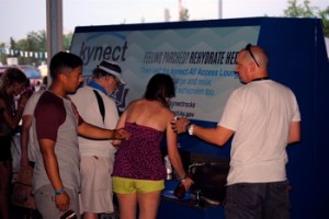 The Llama working a watering hole.