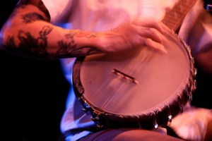 Whitmore and his banjo. | Photo by Julie Staub